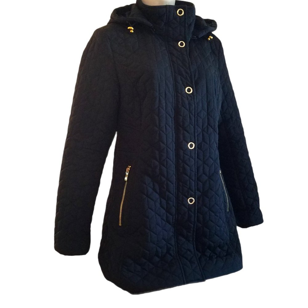 Ann Klein Women's 3/4 Quilted Coat
